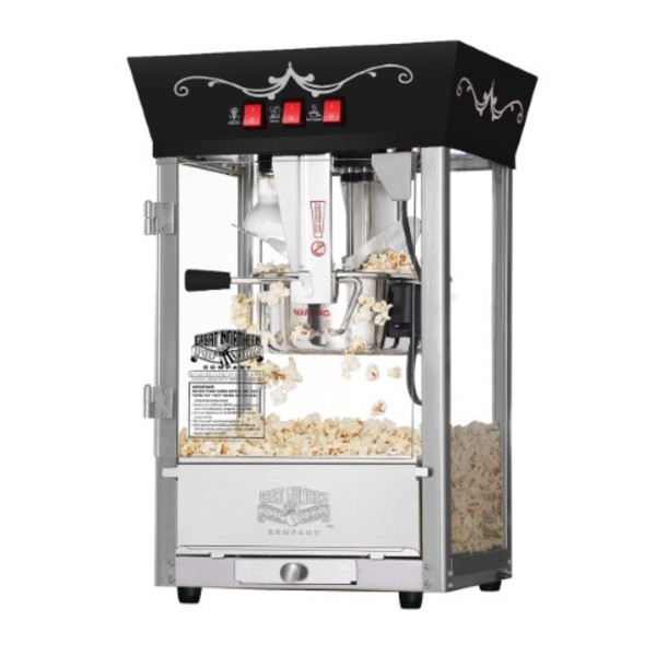 Great Northern Popcorn Great Northern Popcorn 8-ounce Antique Style Popcorn Machine, Electric Countertop Maker, Black 569864QKY